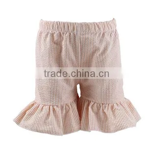 2017 Seersucker Ruffle Shorts Wholesale Baby Ruffle Shorts Girl Shorts thumbnail-1
