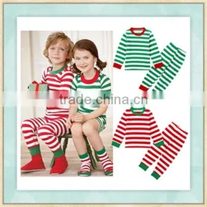 2017 Hot Sale Children Nighewear Boutique Christmas Clothing Siblings Pajamas Set thumbnail-1
