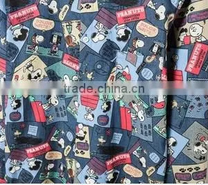 2016 Cartoon Printed Men Denim Casual Shirt thumbnail-5