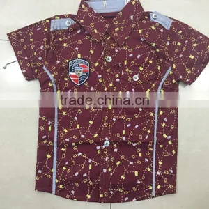 2015 Children's Short Sleeve Trendy Boy Summer Shirt thumbnail-2