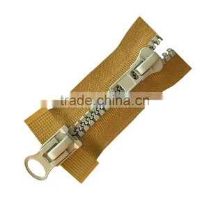 10 Large Two-way Molded Plastic Zipper or Zips Open End Plastic Zipper thumbnail-1