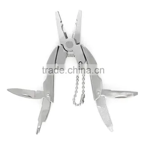 1PC Outdoor Mini Folding Multi-functional Plier Clamp Keychain Outdoor Hiking Camping Tool Pocket Multitools Free Shipping thumbnail-4