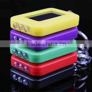 3 Leds Solar Panel Sun Power Energy Torch Flashlight thumbnail-4