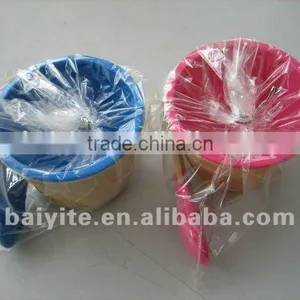 Factory Directly Sell Double Wall Plastic Ice Cream Cup Set thumbnail-2