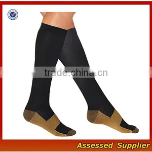 FXS160/ High Quality Custom Antibacterial Antiodor Copper Compression Socks thumbnail-1