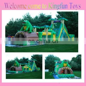 The Frog Inflatable Tropical Obstacle Course for Sale thumbnail-1