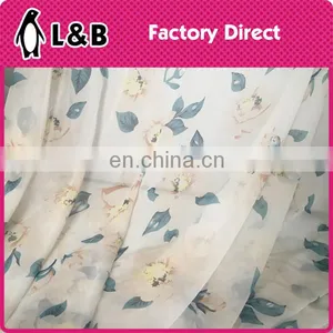 2017digital Print Fabric Polyester Flower Bubble Chiffon Fabric thumbnail-5