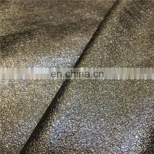 P/D WARP KINT SUEDE ALL OVER FOIL WASHED 100%POLYESTER FABRIC FOR FASHION CLOTH thumbnail-2
