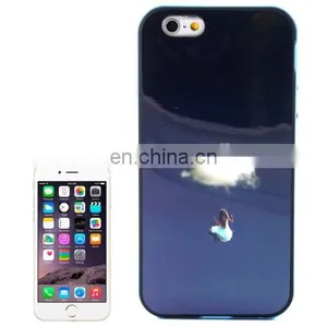 Cloud Swing Pattern Plastic Frame TPU Back Cover Protective Case for IPhone 6 Plus thumbnail-1