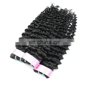 100% Brazilian Human Virgin Hair 9A Grade Hair Bundles in Deep Curly no Chemical Process Cuticle Aligned Hair thumbnail-3