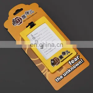 Custom Personalized Luggage Tag Low Price Silicone Luggage Tag Wholesale OEM Made PVC Luggage Tag thumbnail-3