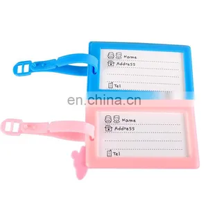 Custom Soft Pvc Travel Baggage Bag/handbag Tag/silicon Rubber Luggage Tag thumbnail-4