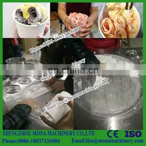 Multi-functional Flat Pan Fried Ice Cream Roll Machine/ Single Pan Fried Ice Cream Roll Machine thumbnail-3