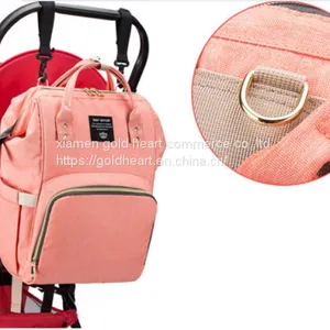 Waterproof Diaper Mummy Bag Multi-functional Fashion Baby Diaper Bag thumbnail-1