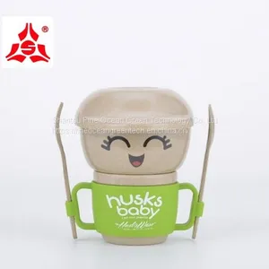 Husk's Ware Eco Friendly Rice Husk Fiber Made Biodegradable Five Piece Combined Type Tableware thumbnail-1