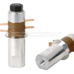 25mm Diameter Ceramic Miniature Ultrasonic Transducer 28khz For Tea Bag Welder thumbnail-1