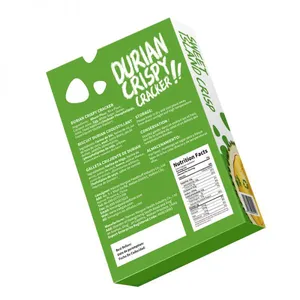 Halal Sweet Durian Cream Cracker Imported Crackers Durian Flavor Cracker Biscuits thumbnail-5