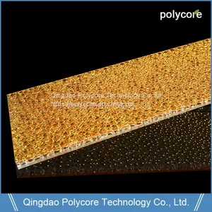 Light Weight Light Transmission Waterproof Fireproof PC Honeycomb Composite Panel thumbnail-2