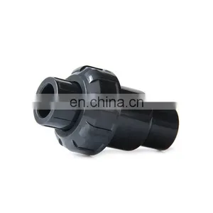 Gray Color DIN Standard DN40 PVC Ball Check Valve Manufacturer thumbnail-2