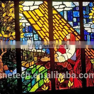Stained Glass Church Window // Jesus in the Garden// thumbnail-1