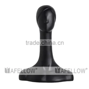 Female Abstract Head Mannequin,Fiberglass Woman Mannequin Head,Cheap Black Head,Dispaly Jewelry/ Hat /scarf H1082 thumbnail-3