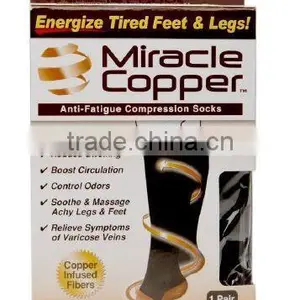 Miracle Copper Anti-Fatigue Compression Socks (Large/Extra Large) Miracle Copper Socks thumbnail-1