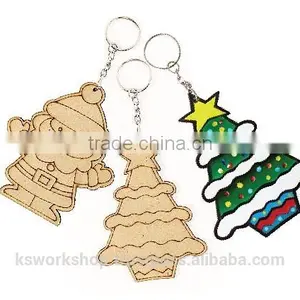 Wooden Christmas Keychain - Loose thumbnail-1