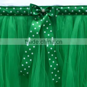 Handmade Tutu Tulle Table Skirt Cover for Slumber Party & Home Decoration SD103 thumbnail-4