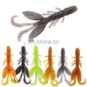 Bag of Crystal Simulation Soft Shrimp 12 Pcs/bagluya Bait Soft Insect Bait Hot Sale 5.5cm/1.4g Squid Lures Pike Lures VIB Lures thumbnail-1