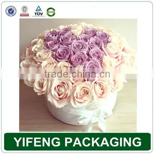Custom Color White Black Flower Boxes With Handle Packaging thumbnail-5