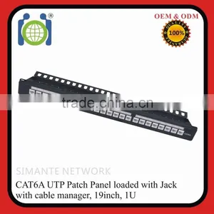 Fast Delivery Loaded UTP Cat6a 24 Port Keystone Patch Panel thumbnail-1