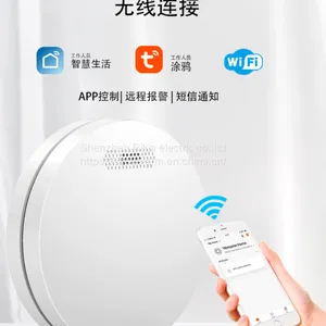 CE Certified Graffiti Smart, WiFi Fire Smoke Alarm, Home Wireless Smoke Detector, Audible and Visual Alarm Sensor/alarm(wechat:13510231336) thumbnail-3