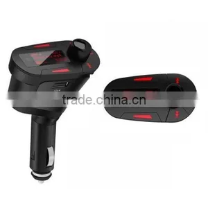 Wireless Car Kit MP3 Player FM Transmitter Modulator USB MMC LCD Remote Green ,car Kit Bluetooth Mp3 Player With fm Transmitter thumbnail-3