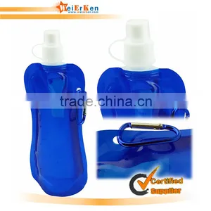 Collapsible Sport Plastic Water Bottle thumbnail-1