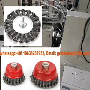 Shank Wire Wheel for Drill Making Machine,Angle Grinder Wire Cup Brush Making Machine thumbnail-1