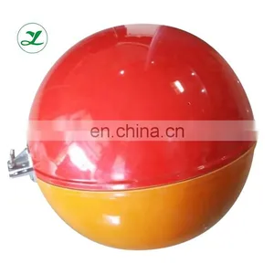 Factory Supply High Quality 800mm 3mm Orange Water-proof Overhead High-voltage Wire FRP Warning Sphere thumbnail-3
