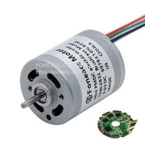 BL2832I OD 28mm Custom 6V 9V 12v 24v High Speed Low Noise Mini Brushless dc Electric Motor With Built-in Driver Board thumbnail-1