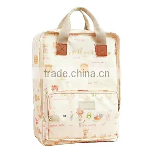 Brand Designer Flower Printing Diaper Backpack Waterproof Oilcloth Diaper Backpack Bags 2015 thumbnail-3