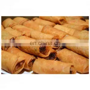 Factory Price Chinese Automatic Spring Roll Pastry Sheet Forming Baking Stuffing Wrapping Making Machine Production Line thumbnail-5