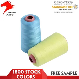 Oeko-Tex 40S/2 4000Y Sewing Thread no Knots Dyed Colorful 100% Spun Polyester Sewing Thread With 1800 Stock Colors thumbnail-5