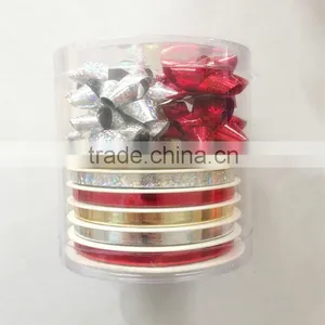 Chrstimas Decoration Ribbon Bow / Curly Bow / Wrapping Ribbon / Gift Tag Box Set With Stickers thumbnail-2