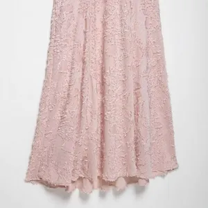 2025 Summer New Women's Fashion European and American Style Simple Texture Hanging Neck Collar Dress thumbnail-3