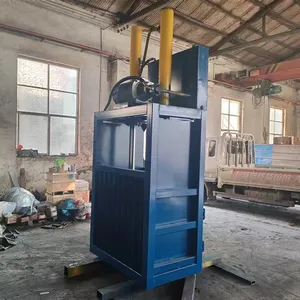New Semi-Automatic Vertical Hydraulic Baler Compression Tire Machine for Cartons Bottles Cans Film Pouch Apparel Cases thumbnail-3
