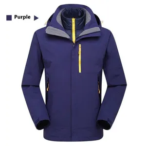 Three-in-One Detachable Travel Jacket Lining - High-End Winter Ski Set for Men and Women, With Zippered Closure, Suitable for Mountaineering thumbnail-2