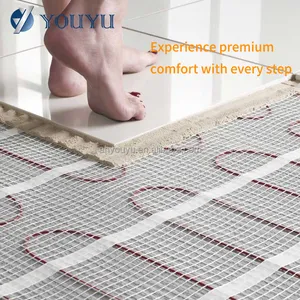 China Factory Wholesale Modern Design Electric Floor Heating Mats With Easy Installation 110-240V thumbnail-1