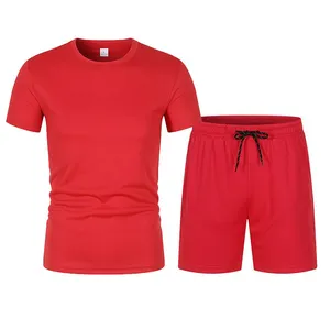 Wholesale Men Running Sportswear Gym Tight Sports Tracksuit Compression Shirts Shorts Workout Jogging Fitness Clothing Sport Yoga 2Pcs Set thumbnail-5