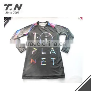 Custom Sublimation Printed Long Sleeve Rash Guard thumbnail-5