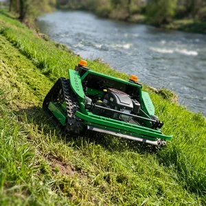 Vigorun VTLM800 Industrial Grade Petrol Powered Robot Lawn Mower With Remote Control All Slopes 800mm Cutting Width thumbnail-1