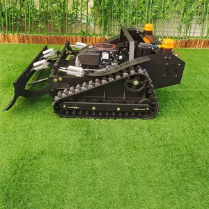 Petrol Gas-Electric Hybrid Single Cylinder Cordless Remote Operated Mowing Robot 550mm Cutting Width 6km/h Speed Lawn Cutting thumbnail-1