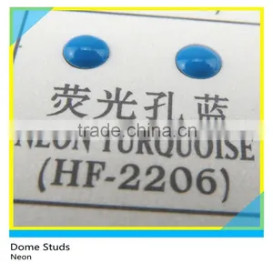 Heat Transfer Half Round Studs Neon Green Hotfix Brass Dome Studs thumbnail-5